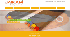 Desktop Screenshot of jainamcables.com